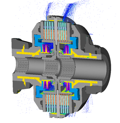Analysis    and Optimization of a PowerShuttle Lubrication Circuit Using Particle-Based    CFD